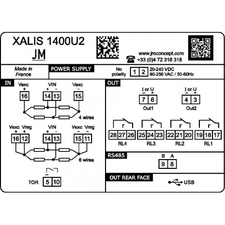 XALIS 1400U2 - Indicateur à...