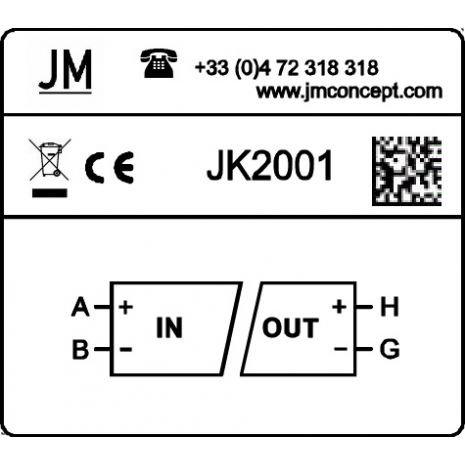 JK2001 - Isolateur de Boucle Autoalimenté mono-voie