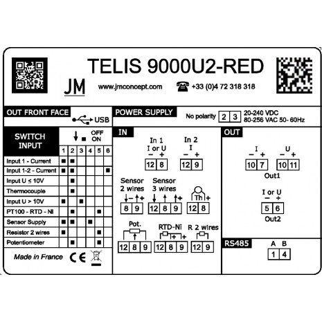 TELIS 9000U2-RED -...