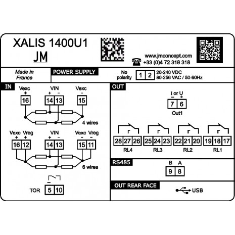 XALIS 1400U1 - Indicateur à...