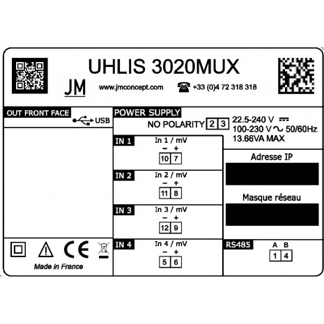 UHLIS 3020MUX - Interface 4...